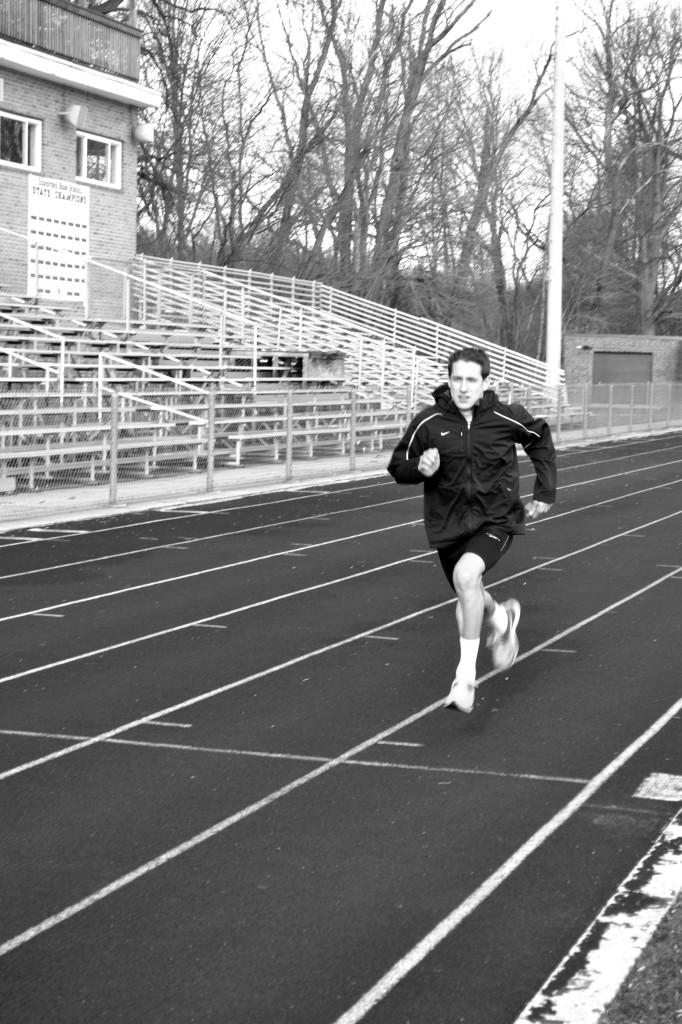 Photo by Chris Adams
Kevin Payne (12) practices in hopes of one day competing in the Olympics. Last year, Kevin attended a decathlon competetiton where he competed with athletes from all over the East Coast.  “Kevin possesses the rare combination of endurance and power. This gives him the skill sets needed to excel in the decatholon,” said Coach Bowman