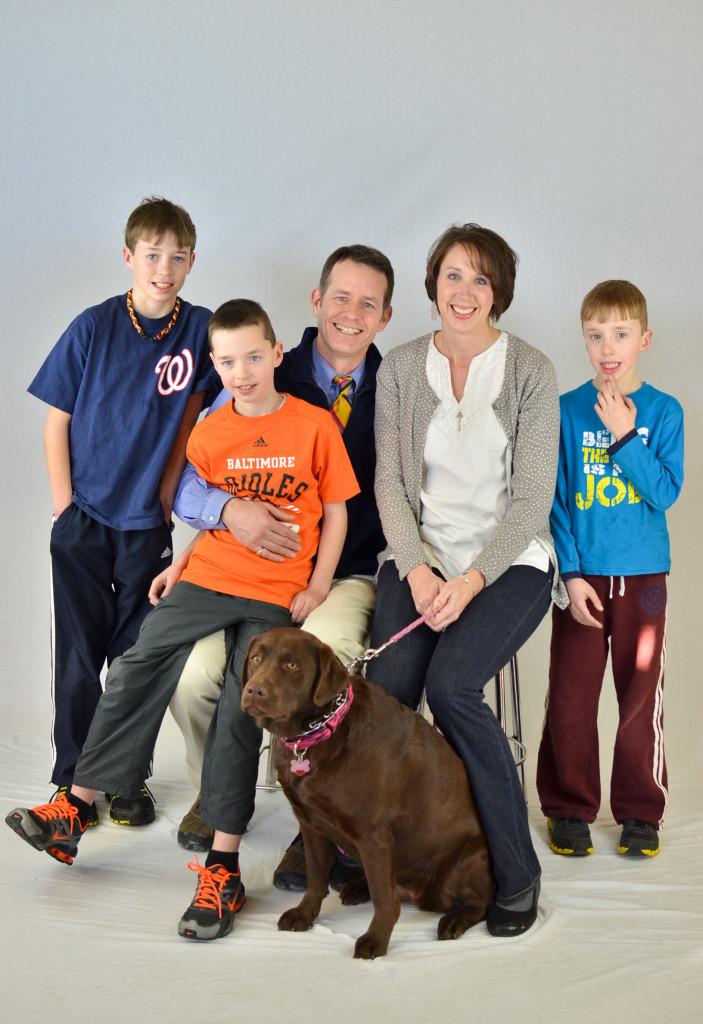Mr. Comber &amp; Family with Kona