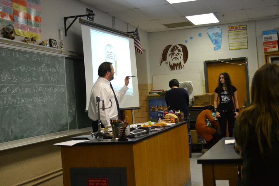 Chemistry Club conducts experiments