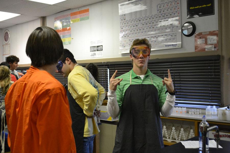 Chemistry Club conducts experiments