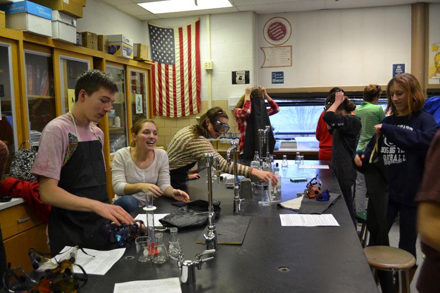 Chemistry Club conducts experiments