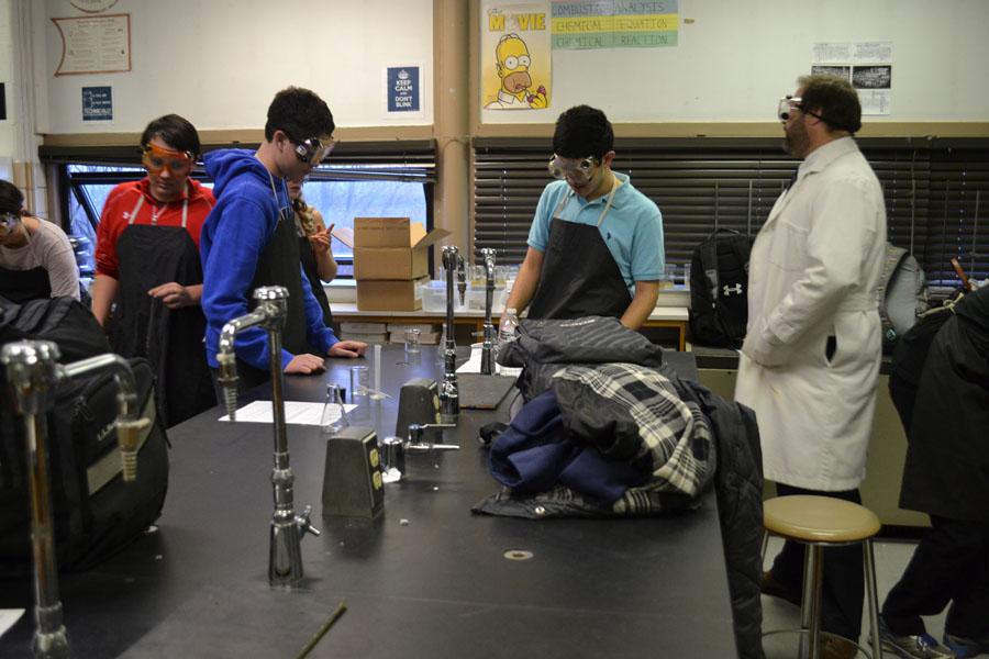 Chemistry Club conducts experiments
