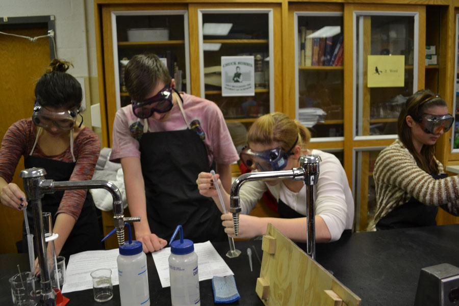 Chemistry Club conducts experiments