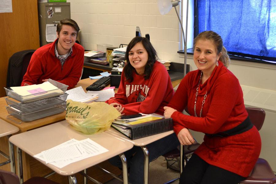 Wearing red for heart disease awareness