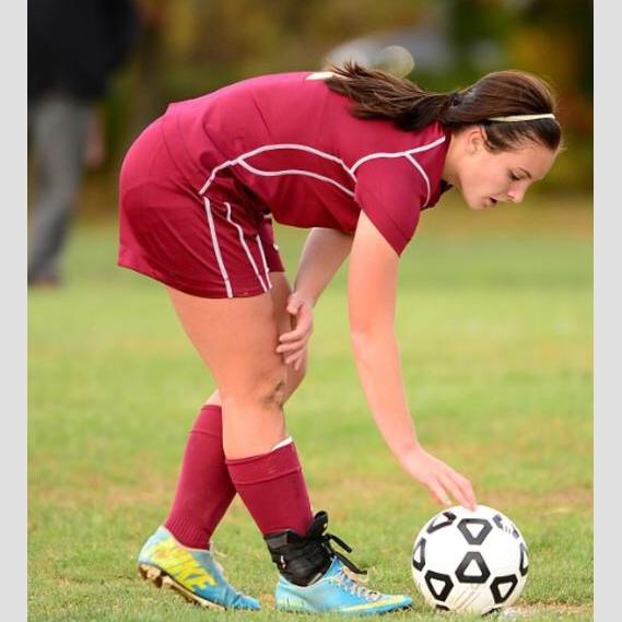 Sam Hooker (15) played soccer at Hereford all four years. She will continue her soccer career at Stevenson University this fall. 