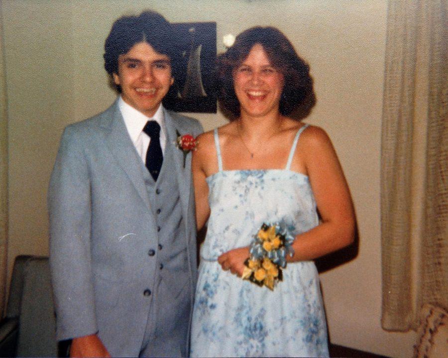 Math teacher Trish Middleton at her senior prom in '82. 