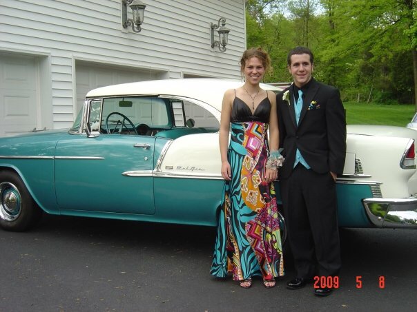 Social Studies Department teacher Randi Jones at her senior prom in '08. Her date was her high school boyfriend. 