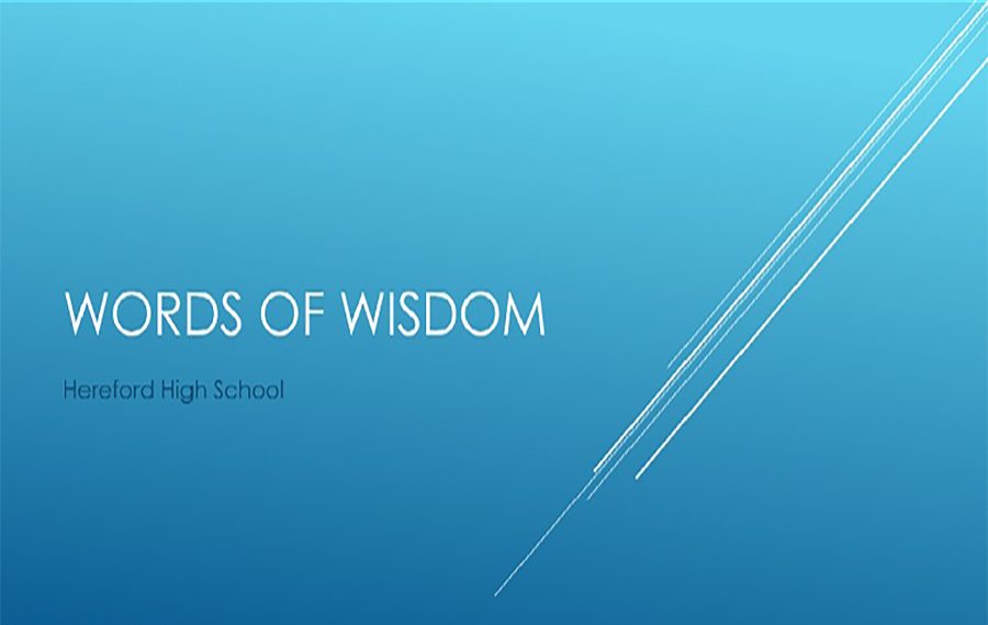 Words of Wisdom now sole announcement on Wednesdays