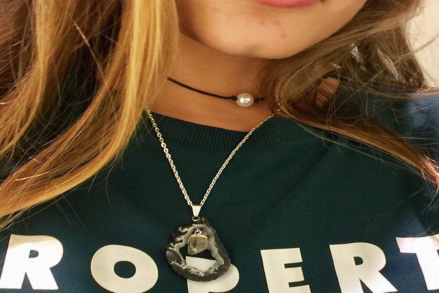 Claire's sells chokers. The necklace was purchased there and has been sported many times. 