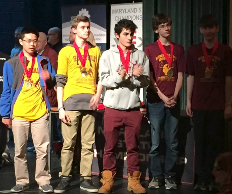Hereford's 929U team pose for a picture. They qualified for the world championship by making it to the semifinals.