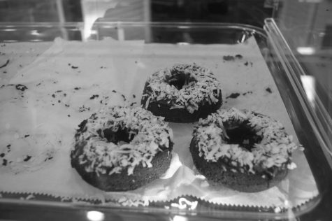 The gluten-free, vegan donuts sold at Veggie Esperanto are a healthier option than conventional baked goods.