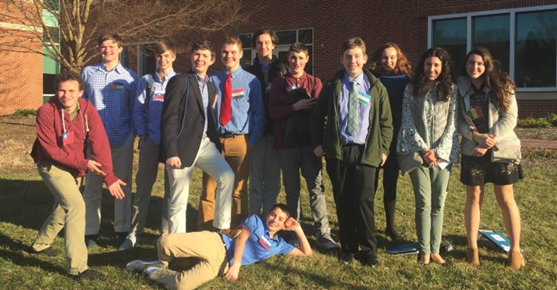 The freshmen Model U.N. team attend their first competition ever. They learned a lot and gained valuable experience. 