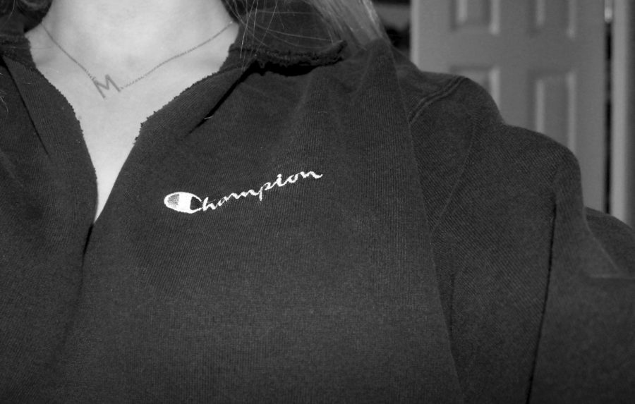 Champions active wear has recently had an increase in popularity and therefore prices too. The brands status in the 90's makes their comeback less surprising.