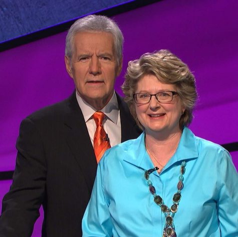 Terrie Trebilcock, a history teacher at Hereford, remembers her time on Jeopardy! She remembered Alex Trebek as a down-to-earth guy.