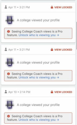Some athletes put their information on Sports Recruits. To see what colleges, viewed a profile players spend $399 for only one year of use. 